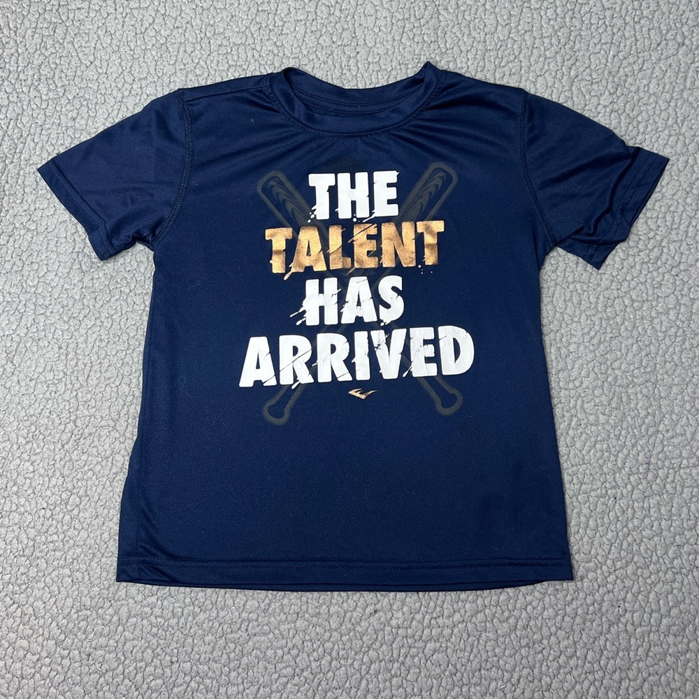 Everlast Navey Blue Short Sleeve T Shirt Little Boys Size Medium 5-6